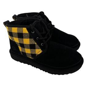 Ugg Neumel 2 Black Yellow Plaid Boots Sz 5